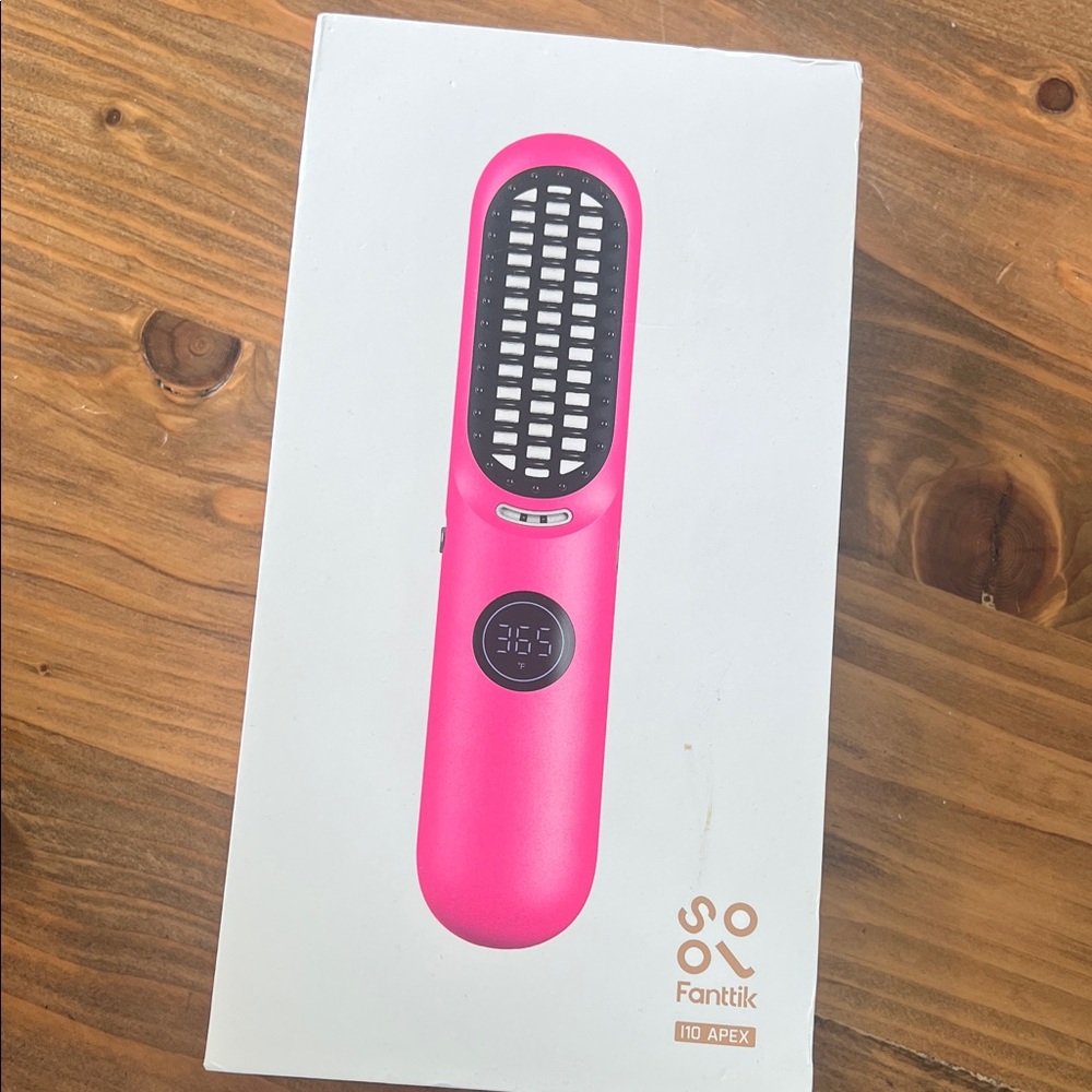 Fanttik 110 Apex Pink Portable cordless hair, straightening brush